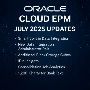 Nouvelle version Oracle EPM