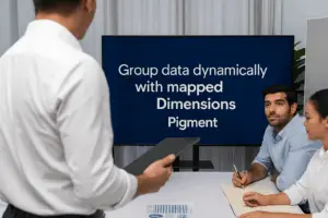 Nouvelle fonctionnalité Pigment Mapped Dimensions