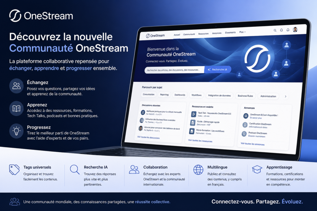 Nouvelle communauté Onestream
