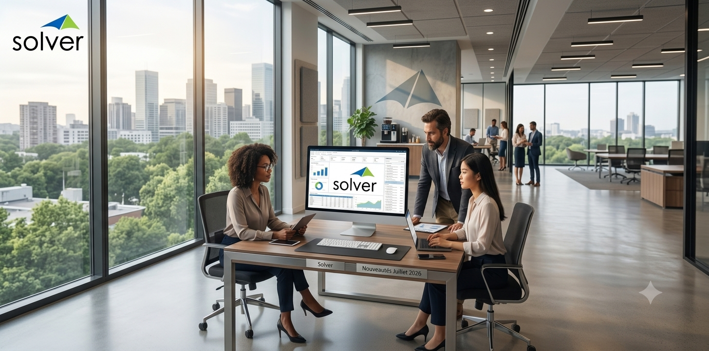 Nouveautés Solver juillet 2026