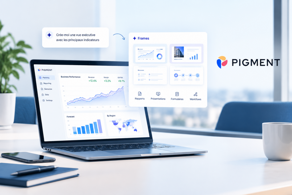 Pigment lance Frames, une nouvelle approche des interfaces de planification