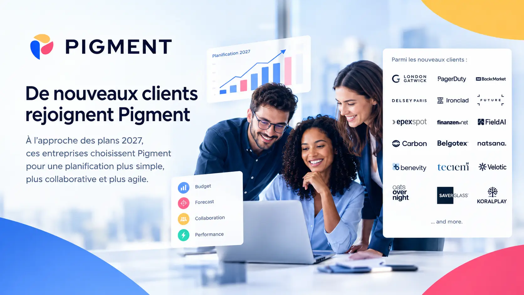 nouveaux clients Pigment