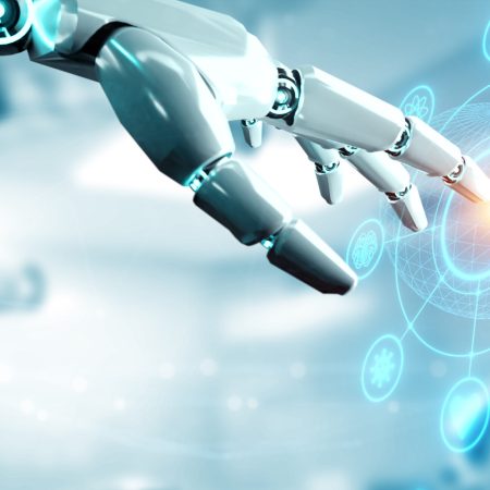 Robot hand ai artificial intelligence assistance for medical hea l'outil Onestream SensibleAI