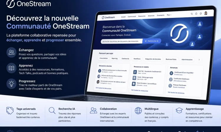 Nouvelle communauté Onestream