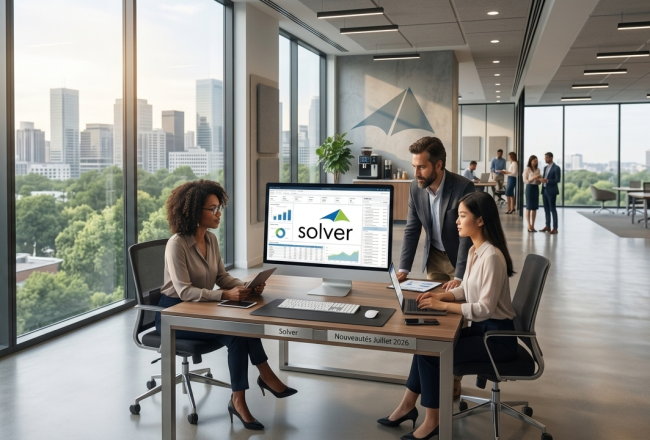 Nouveautés Solver juillet 2026