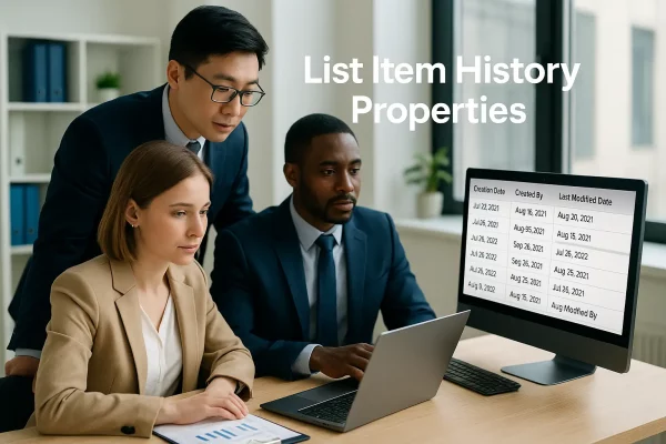 nouvelle fonctionnalté List Item History Properties Pigment Nouvelle fonctionnalité Pigment : List Item History Properties